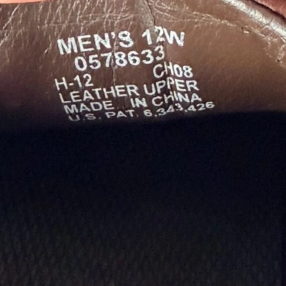 Sperry Top-Sider Stingray Men's Size 12W Brown Leather Boat Shoes 0578633